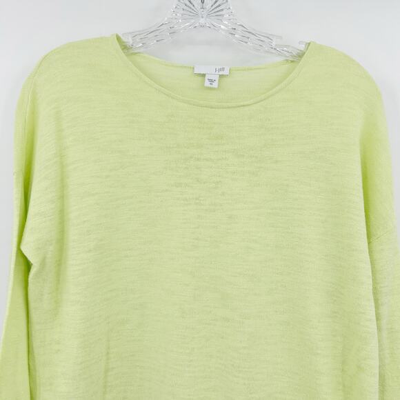 J Jill Pistachio Green Linen Blend Lightweight Lagenlook Blouse Womens Size XS - Picture 4 of 11